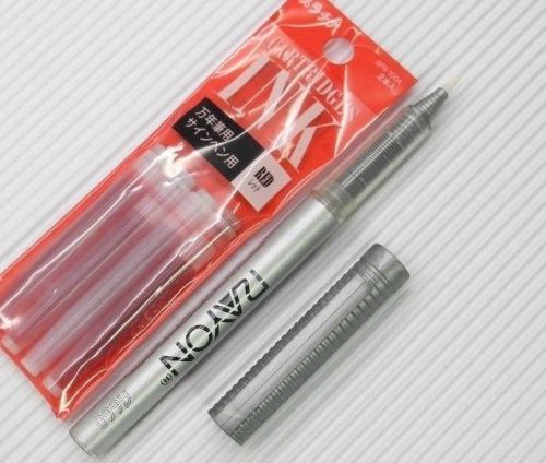 2pcs Platinum RED ink+ RAYON A668 cartridge system calligraphy brush pen