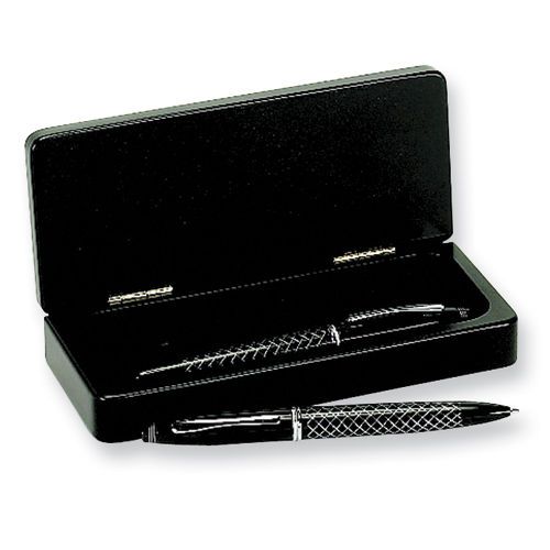 Two pen set in wood box for sale