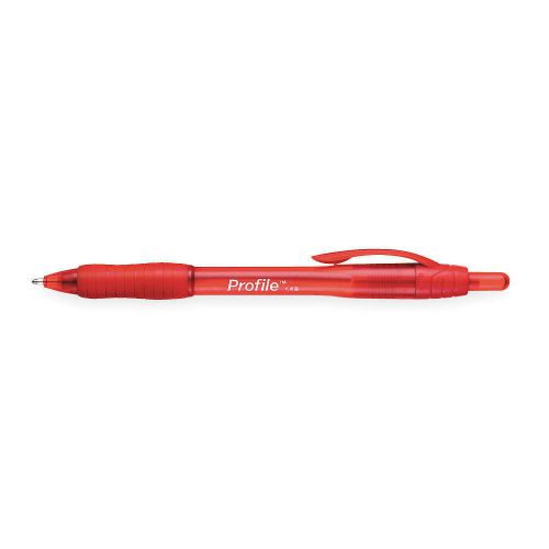 Ballpoint Pen, Retractable, Med, Red, PK 12 89467
