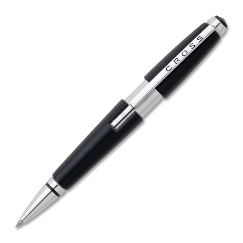 Cross Edge Gel Pen - 0.70 mm Pen Point Size - Black Ink &amp; Barrel- 1 / Gift Box