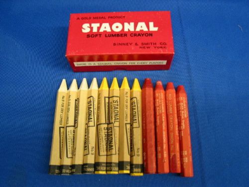 Marking crayons, staonal assortment #2. red, yellow &amp; white assortment for sale