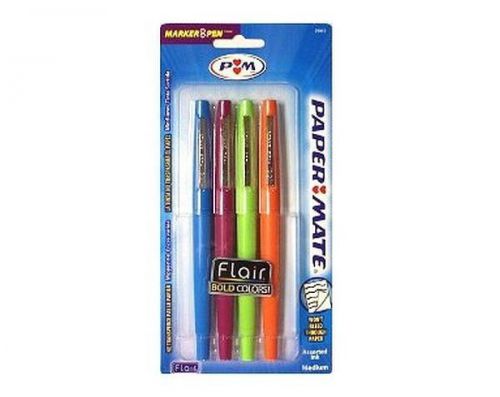 PaperMate Flair Felt Tip Color Four Pack Pens