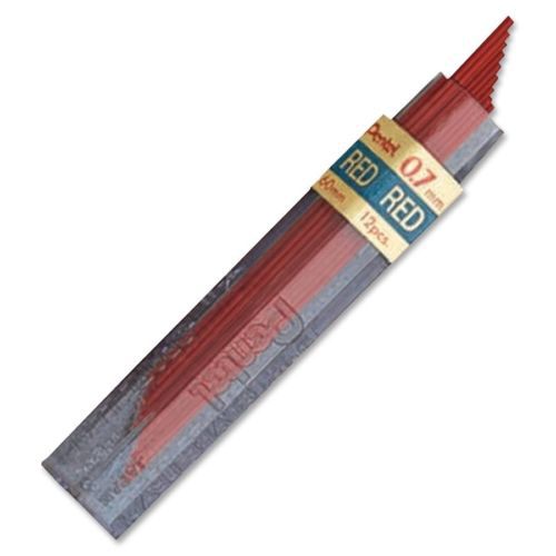 Pentel Super Hi-polymer Mechanical Pencil Refill - 0.70 Mmred - 12 / Tube (PPR7)