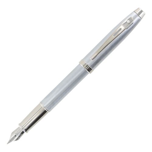 Sheaffer 100 Brushed Chrome Fountain Pen (9306-0)