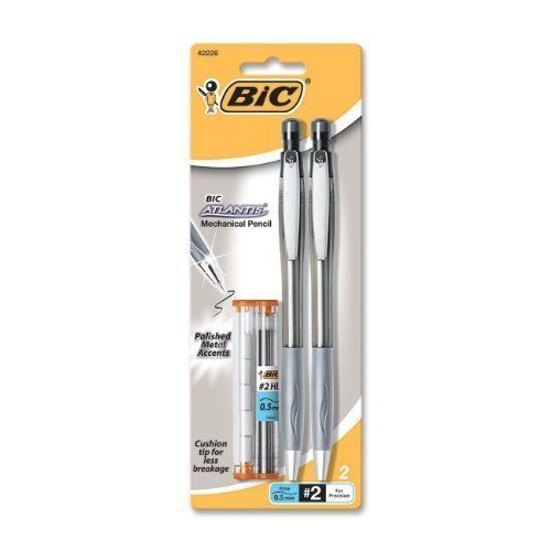 Bic atlantis mechanical pencil - hb pencil grade - 0.5 mm lead size (mpafgmp21) for sale