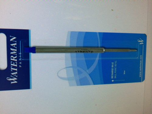 Waterman Ball Point Refill, Blue, Medium, 83426- One refill only-FREE SHIPPING!!