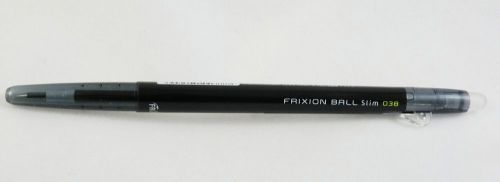 PILOT FRIXION BALL SLIM RETRACTABLE ERASABLE GEL INK PEN 0.38 (BLACK X 2PCS)