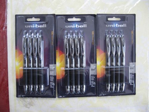 New Uni-Ball 207 SIGNO Gel Pen Bold Pack Lot Of 12 Black Pens 1.0 mm Nib