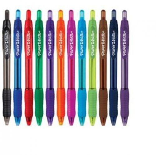 12 paper mate profile retractable ballpoint pens, bold point, assorted for sale