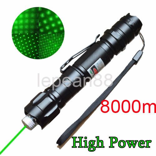 532nm green laser pen point military torch flashlight 1mw 5miles 5mw 8000m range for sale