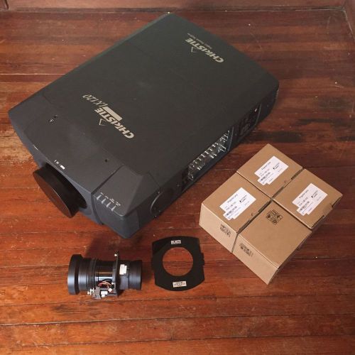 Christie LX120 Projector with LNS W03 0.8:1, LNS W02Z, 4 New Lamps and Extras