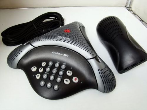 Polycom voicestation 300 conference 2201-17910-001 w/new power rfrb wrty qwkship for sale