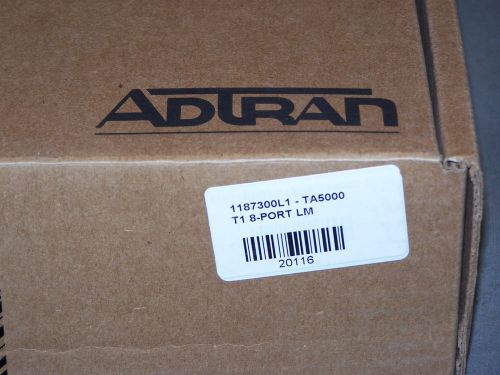 New adtran 1187300l1 / ta5000 t1 8-port lm (1187300l1) new box for sale