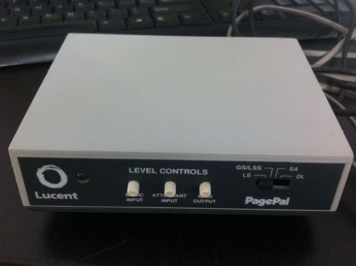 Lucent PagePal Telecom Systems Music page Attendant Tone Level Control 22050-918