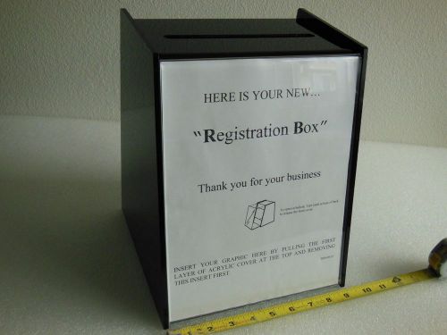 New Acrylic Registration, or Suggestion Box