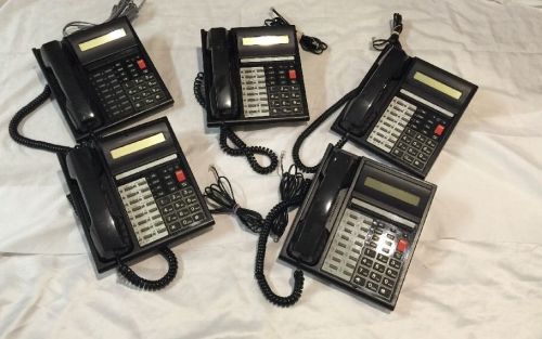Lot of 5 WIN 16D Tel-100D Phones MEISEI  MK-100D Telephones Works Great
