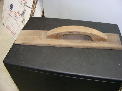 Kraft tool co. wood hand float  18 x3 1/2 &#034;vintage used for sale