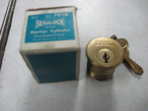 SEGAL Lock  Brass Mortise Cylinder 1-1/8&#034; thick, MADE IN USA ,New