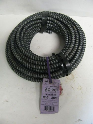 Afc 1404n25-00 armored cable bx 12/2 50 ft. with ground 600v type acthh nnb for sale
