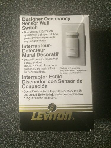 New White Leviton ODS10-IDW Decora 120/277-Volt Wall Switch Occupancy Sensor
