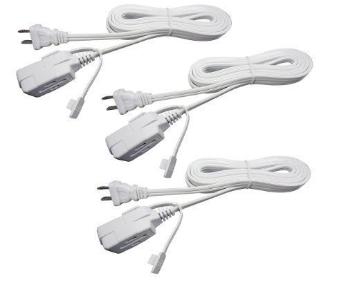 Conntek 3wt115t-108 3-pack indoor household extension cord with tri-outlets  9-f for sale