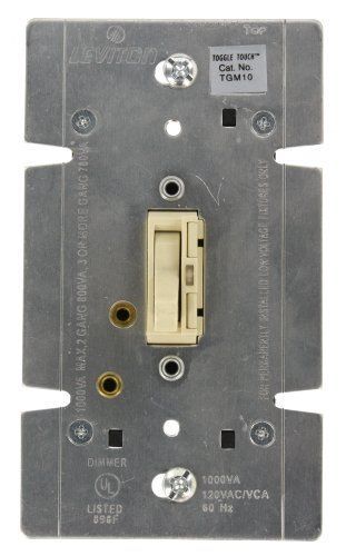 Leviton tgm10-1li  toggletouch preset digital 1000va magnetic low voltage dimmer for sale