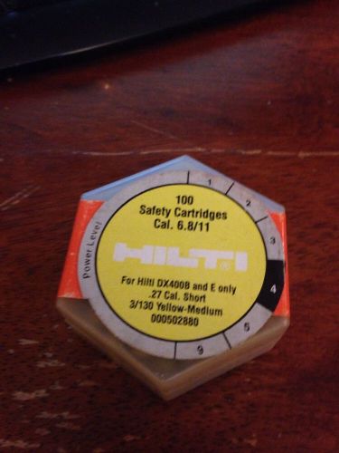 Hilti Safety Cartridge Cal 6.8/11 For Hilti DX400B and E only  Yellow-medium