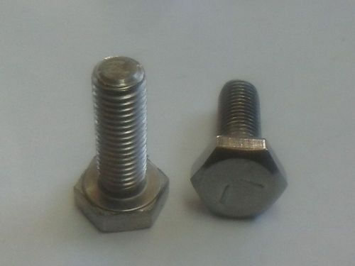 Stainless steel hex cap screw bolt ft unf 1/4-28 x 3/4 qty 25 for sale