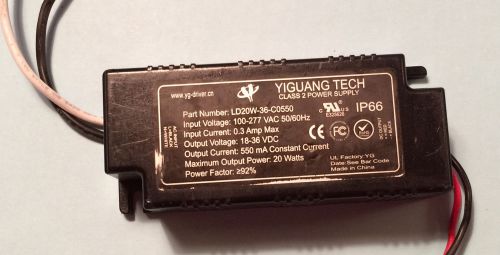 NEW YIGUANG TECH LD30W-42-C0550 LED Power Supply Driver Transformer 90-305/14-42