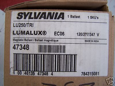 sylvania LU250 magnetic ballast 120/277/347 V    NEW