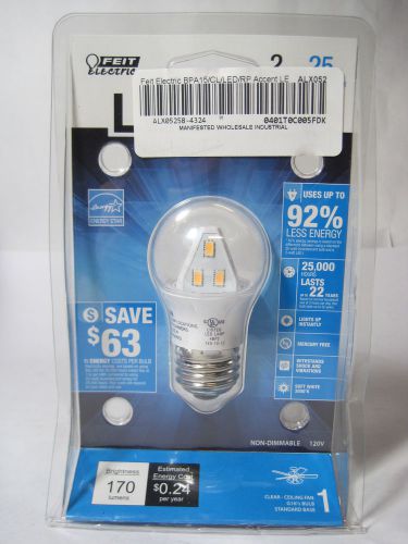 Feit electric clear accent led a15 bulb bpa15 nib for sale