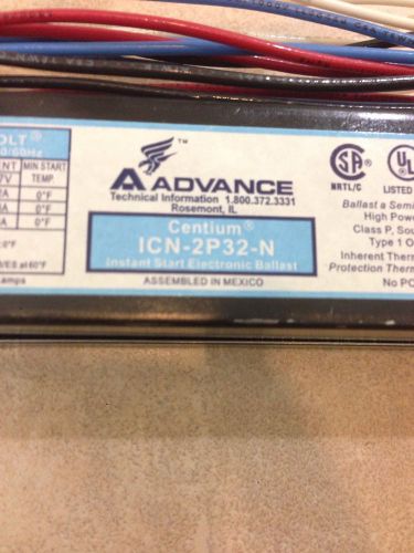 Advance icn-2p32-n t8 ballast 120/277 volts (2 lamp) for sale