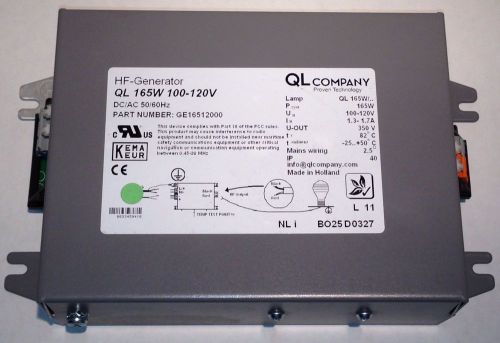 Philips QL HF Induction Generator 165W 100-120V 100K HR QL165W GEN GE16512000