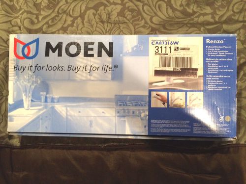 MOEN Renzo White Pullout Kitchen Faucet CA87316W pull out 1 or 3 hole single