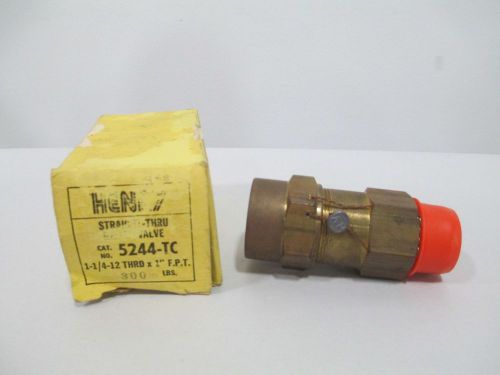 New henry 5244-tc straight-thru bronze 1in npt relief valve d272987 for sale