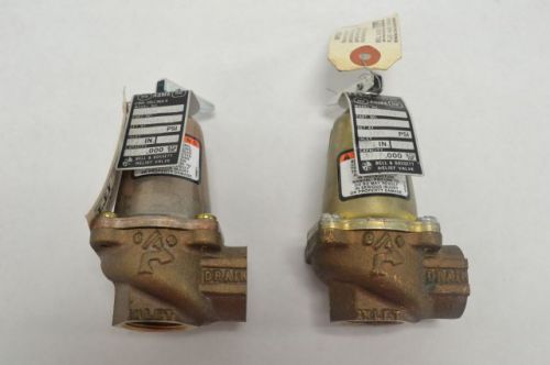 Lot 2 new itt 790-100 bell &amp; gossett relief valve 3/4in npt 100psi b235574 for sale