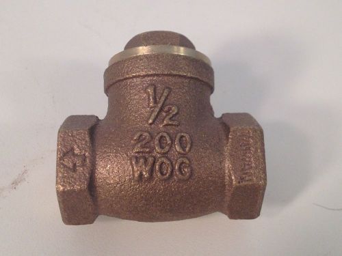 New legend brass/bronze 1/2&#034; npt swing check valve 200 wog for sale