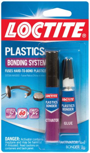 NEW! LOCTITE Plastics Bondng System Activator And Glue 681925