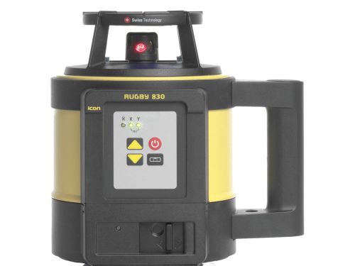 Leica rugby 830 rotating laser w/alkaline battery for surveying and construction for sale