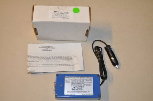 * Topcon Total Station Charger Unit P/N 51700  #1396