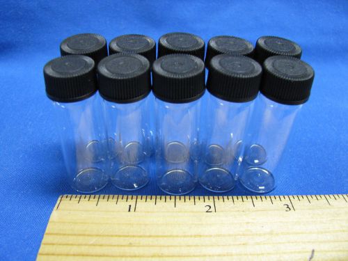 10 - 1 oz Clear Glass Gold Silver Vials Mining Supply Gold Prospecting Panning