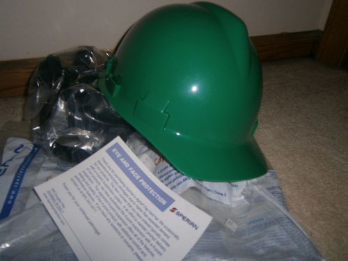 Green sperian alpha cap hard hat size 6 1/2 8in  (52-64 cm) new for sale