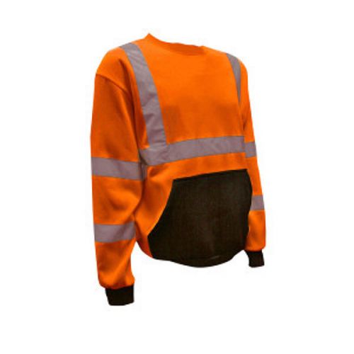 Cor-Brite Orange Class 3 Sweat Shirt Hi-Viz With Reflective Stripes Choose size
