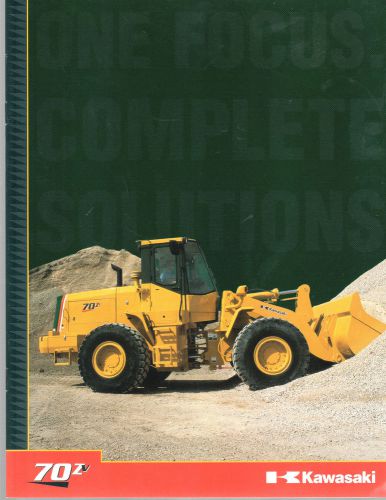 KAWASAKI 70 Z V TRACTOR PAY LOADER BROCHURE CATALOG