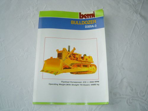 BEML D355A-3 bulldozer tractor brochure