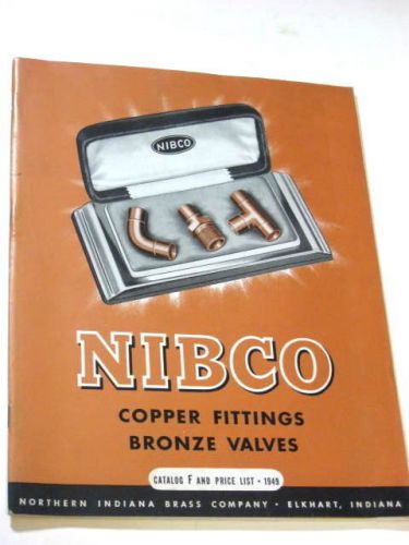 Vintage NIBCO Copper Fittings Bronze Valves Plumbing Store Trade Catalog 1949