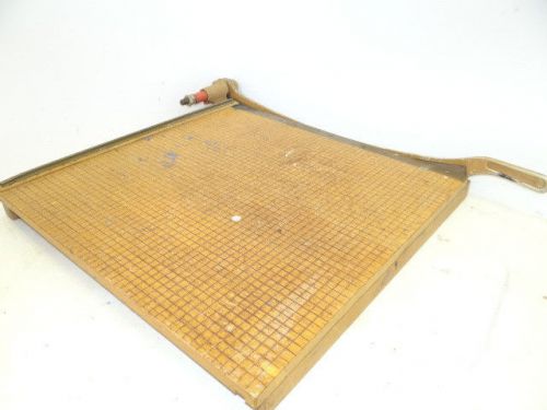 Vintage used large ingento no 1162 25x25 office paper cutter art cutting tool for sale