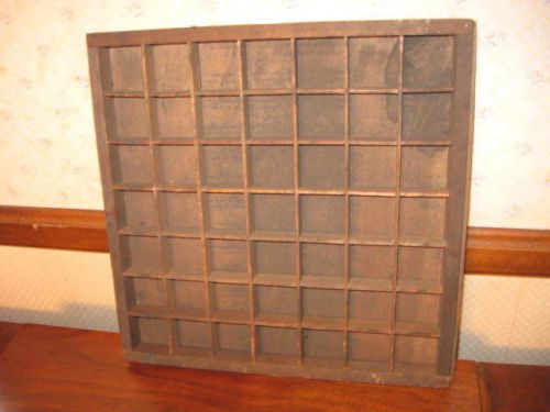 #1 Antique Wood Printer&#039;s tray