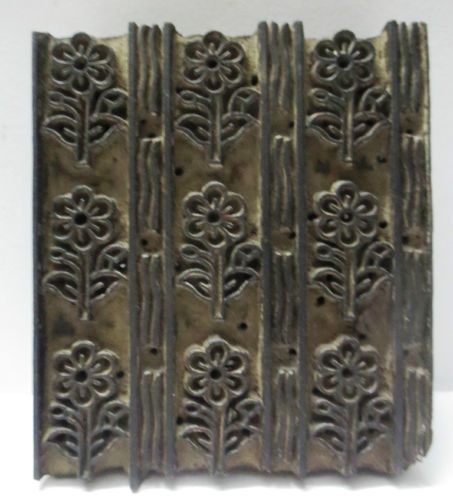 ANTIQUE WOODEN CARVED TEXTILE PRINTING FABRIC BLOCK STAMP WALLPAPER PRINT HOT 64