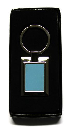 METAL RECTANGLE SHAPE KEYRING WITH SUBLIMATION PRINT INSERT FOR HEAT PRESS A23